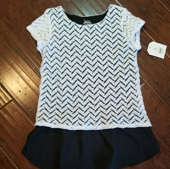 Faded Glory Other - Girls black and white dress